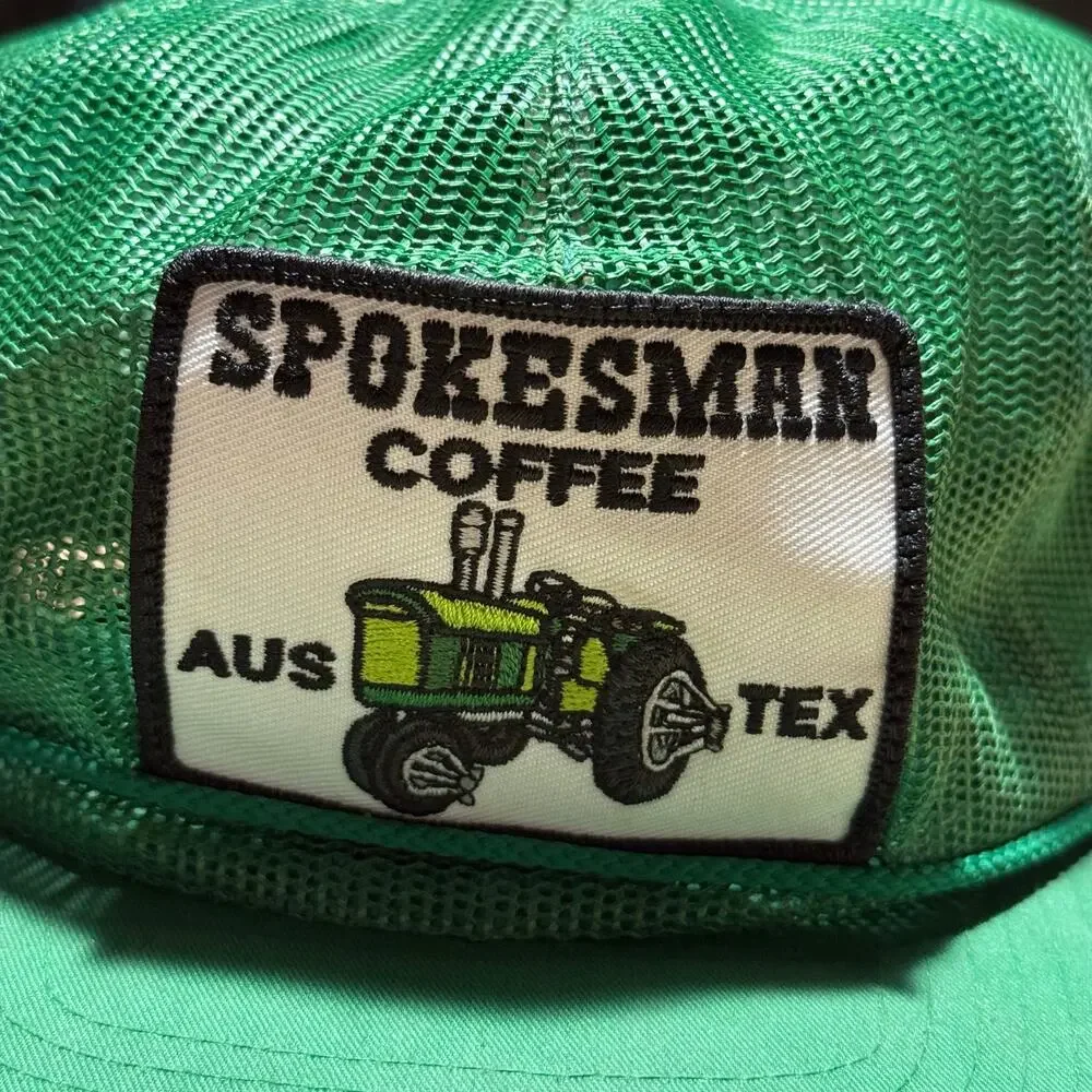 Spokesman Coffee green trucker hat